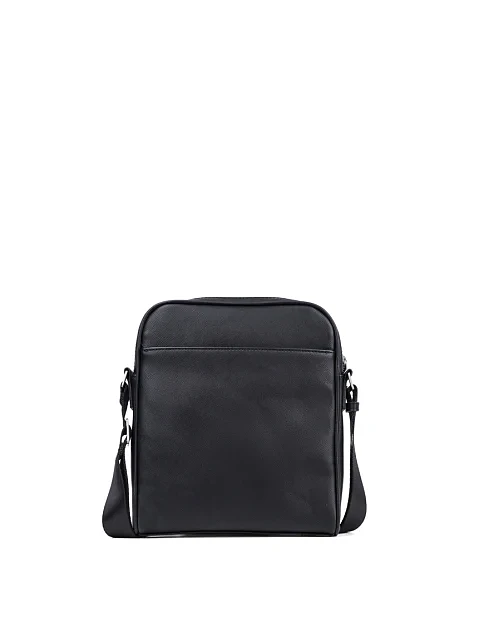 Мужская сумка кросс-боди Guess из экокожи черная - фото 3 - Miraton