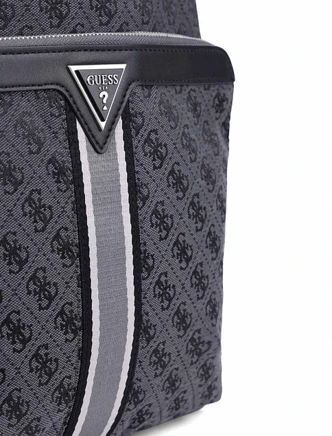 Чоловіча сумка Guess з екошкіри сіра - фото 4 - Miraton