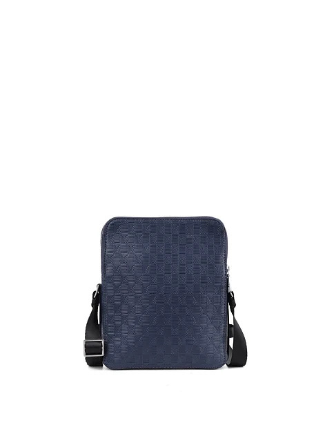 Мужская сумка кросс-боди Guess из экокожи серая - фото 3 - Miraton