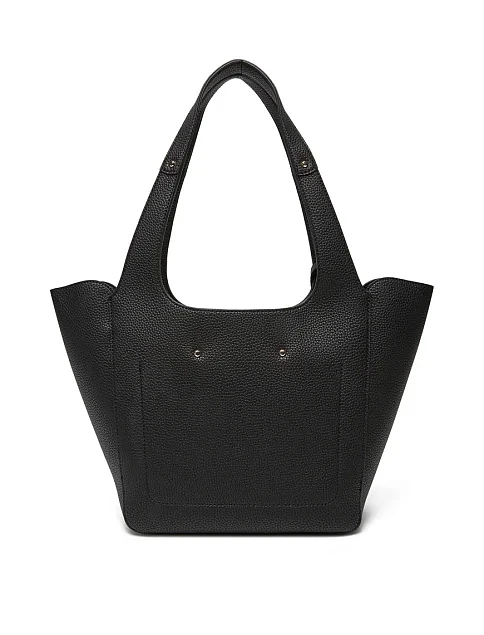 Женская сумка из экокожи черная - фото 4 - Miraton