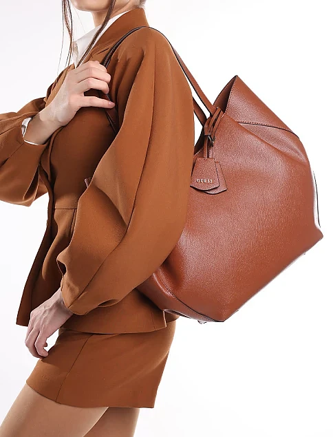 Женская сумка из экокожи оранжевая - фото 2 - Miraton