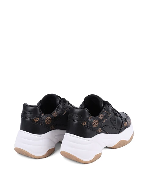 Женские кроссовки Guess из экокожи черные - фото 4 - Miraton