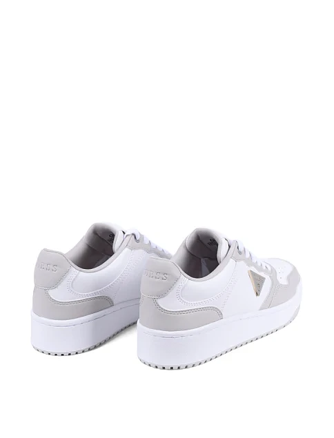 Женские кеды Guess из экокожи белые - фото 4 - Miraton