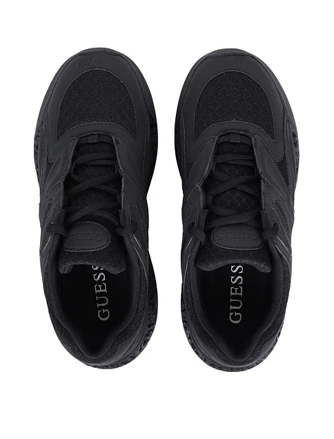 Жіночі кросівки Guess з екошкіри чорні - фото 5 - Miraton
