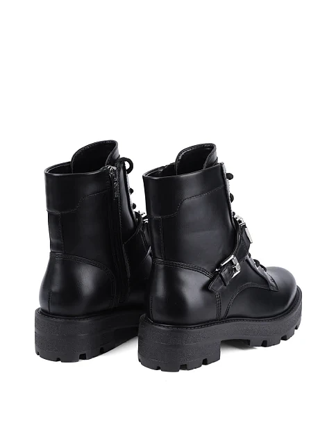 Женские ботинки Guess из экокожи черные - фото 4 - Miraton