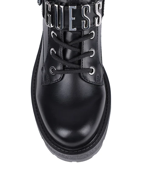 Женские ботинки Guess из экокожи черные - фото 5 - Miraton