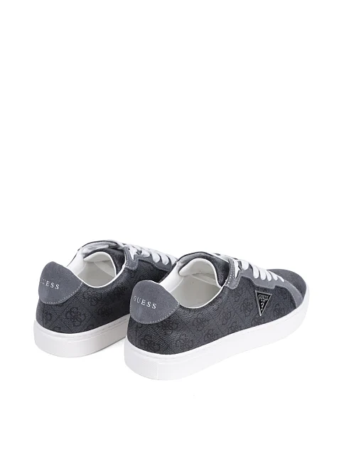 Мужские кеды Guess из экокожи серые - фото 3 - Miraton