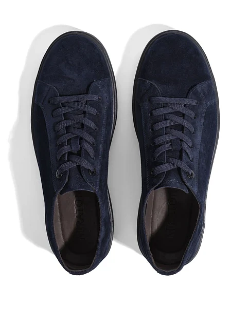 Чоловічі кеди MIRATON замшеві сині - фото 2 - Miraton