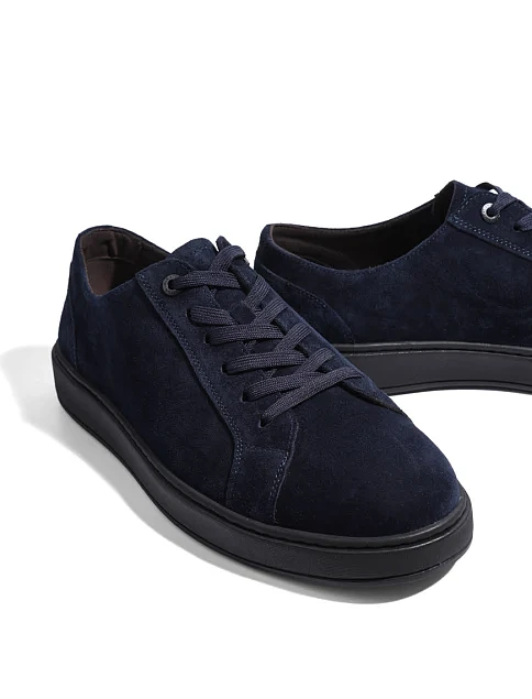 Чоловічі кеди MIRATON замшеві сині - фото 5 - Miraton