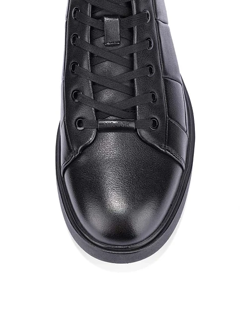 Мужские ботинки MIRATON кожаные черные - фото 5 - Miraton