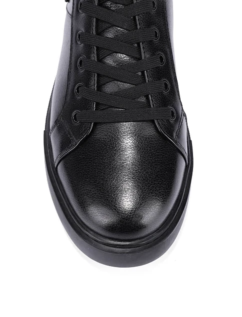 Мужские ботинки кожаные черные - фото 5 - Miraton