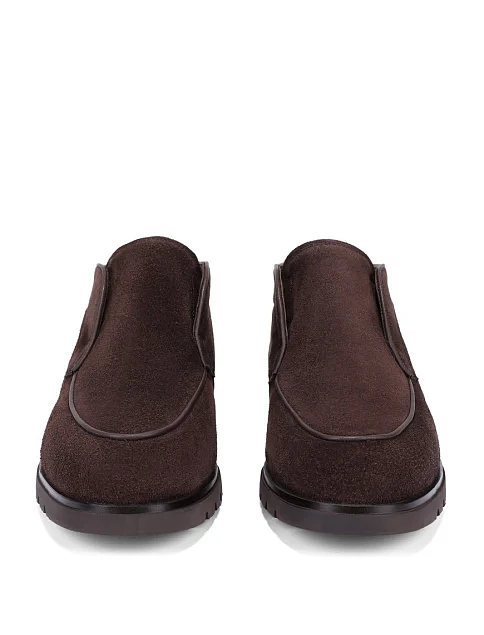 Мужские ботинки замшевые коричневые - фото 2 - Miraton