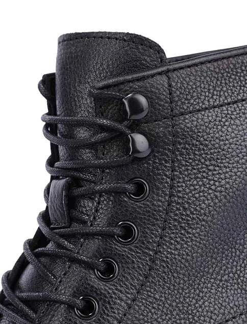 Мужские ботинки кожаные черные - фото 5 - Miraton