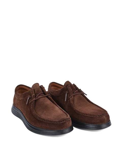 Чоловічі туфлі Miguel Miratez замшеві коричневі - фото 3 - Miraton