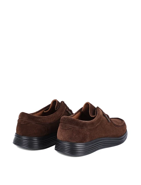 Чоловічі туфлі Miguel Miratez замшеві коричневі - фото 4 - Miraton