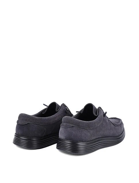 Мужские туфли Miguel Miratez замшевые серые - фото 4 - Miraton