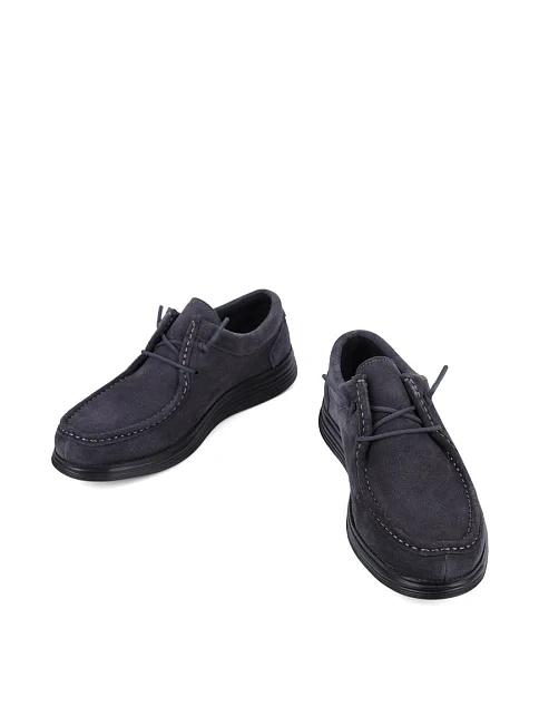 Мужские туфли Miguel Miratez замшевые серые - фото 5 - Miraton