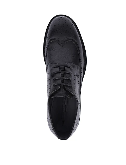 Мужские туфли Miguel Miratez кожаные черные - фото 2 - Miraton