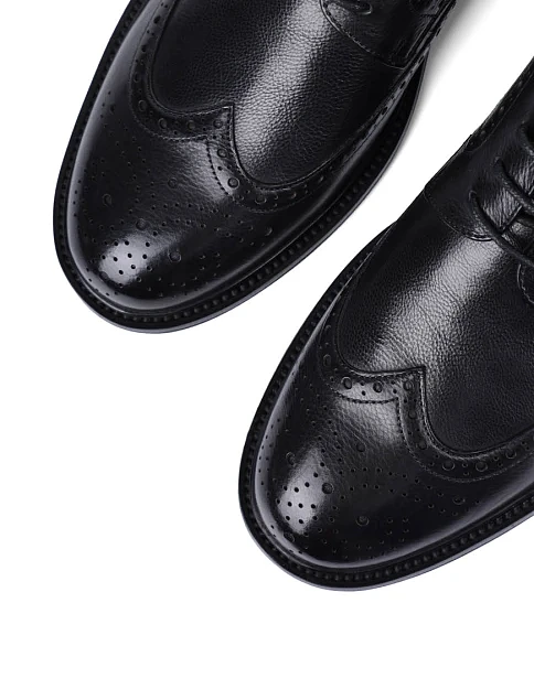 Мужские туфли Miguel Miratez кожаные черные - фото 5 - Miraton