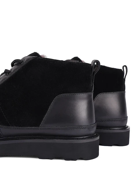 Мужские угги замшевые черные - фото 2 - Miraton