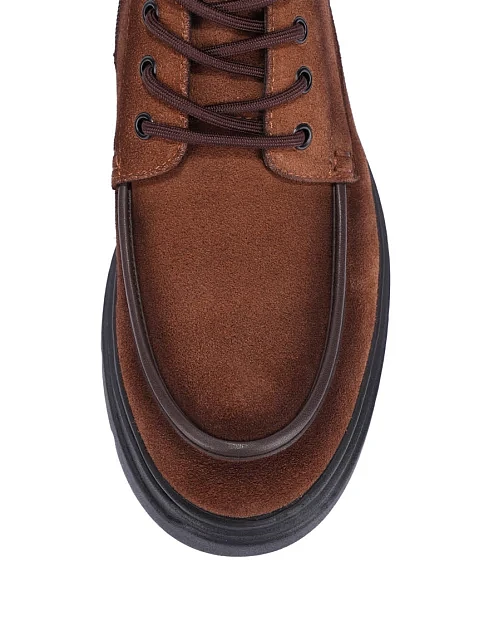 Чоловічі черевики замшеві бежеві - фото 5 - Miraton