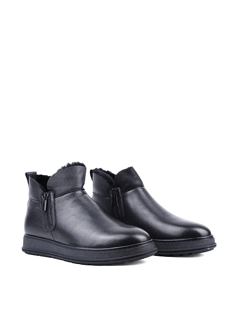 Мужские ботинки Miguel Miratez кожаные черные - фото 3 - Miraton