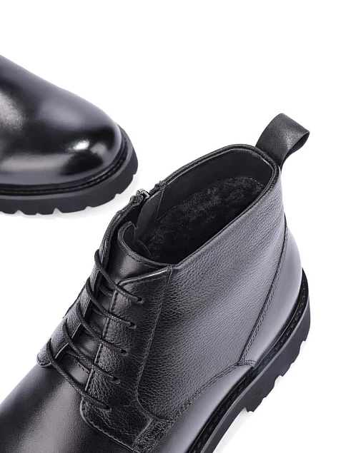 Мужские ботинки Miguel Miratez кожаные черные - фото 5 - Miraton