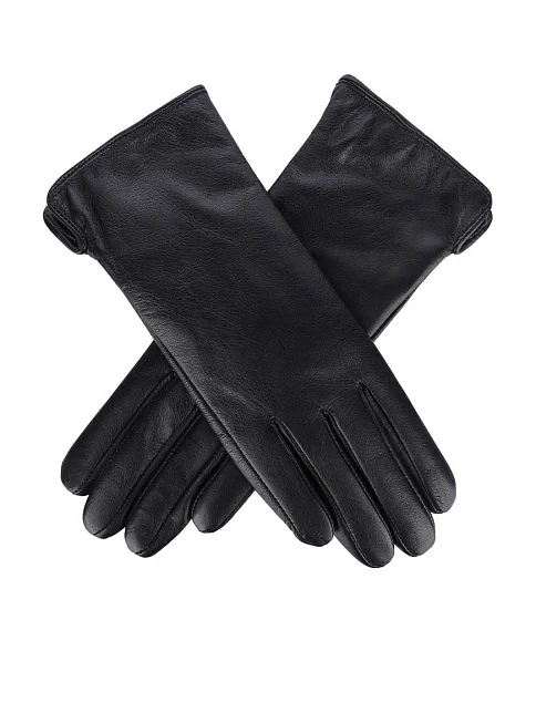 Рукавички шкіряні чорні - фото 2 - Miraton