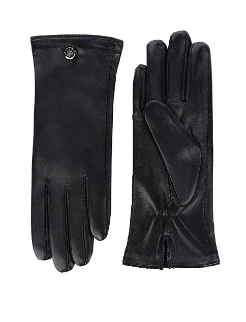 Рукавички шкіряні чорні - фото 1 - Miraton