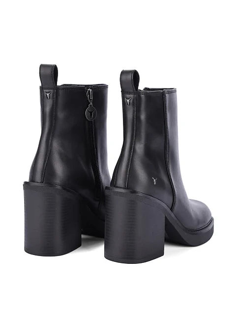 Женские ботинки WINDSOR SMITH кожаные черные - фото 4 - Miraton