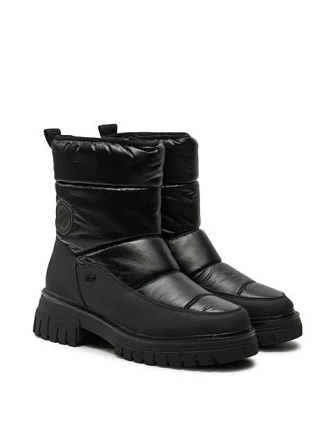 Женские ботинки кожаные черные - фото 2 - Miraton