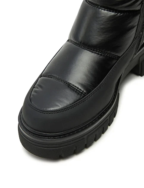 Женские ботинки кожаные черные - фото 6 - Miraton