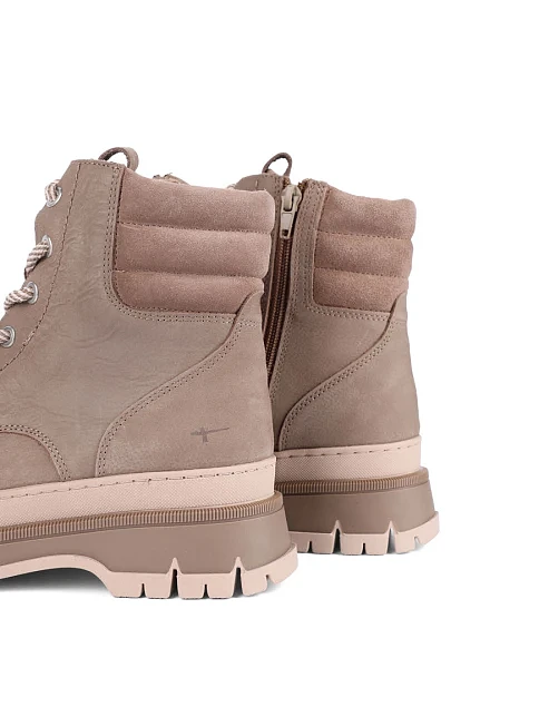 Женские ботинки из нубука бежевые - фото 5 - Miraton