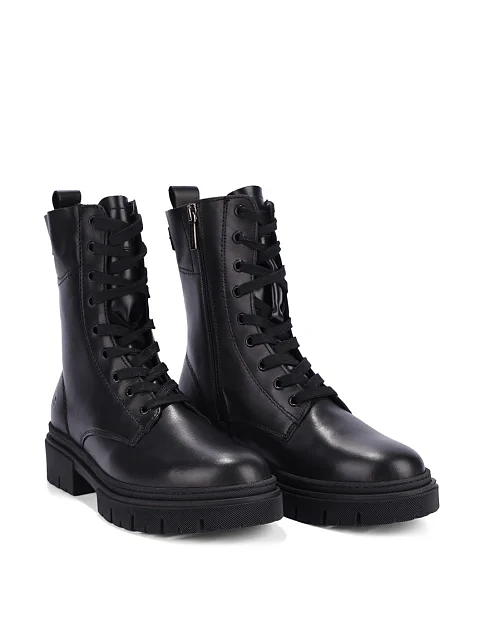 Женские ботинки Tamaris кожаные черные - фото 3 - Miraton