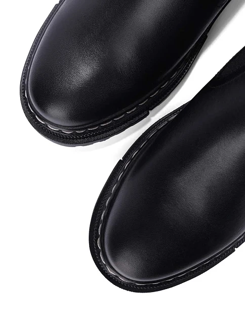 Женские ботинки челси Tamaris кожаные черные - фото 5 - Miraton