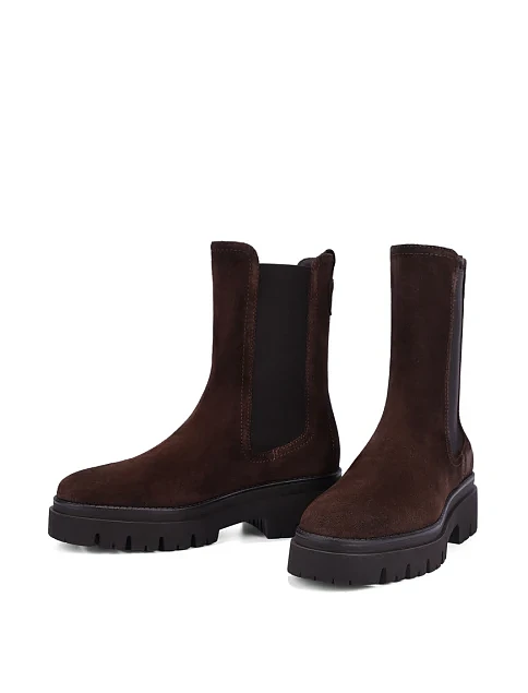 Женские ботинки челси Tamaris коричневые - фото 2 - Miraton