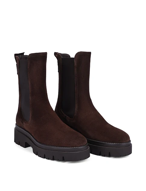 Женские ботинки челси Tamaris коричневые - фото 3 - Miraton