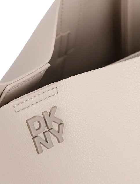 Женская сумка тоут из экокожи бежевая - фото 4 - Miraton