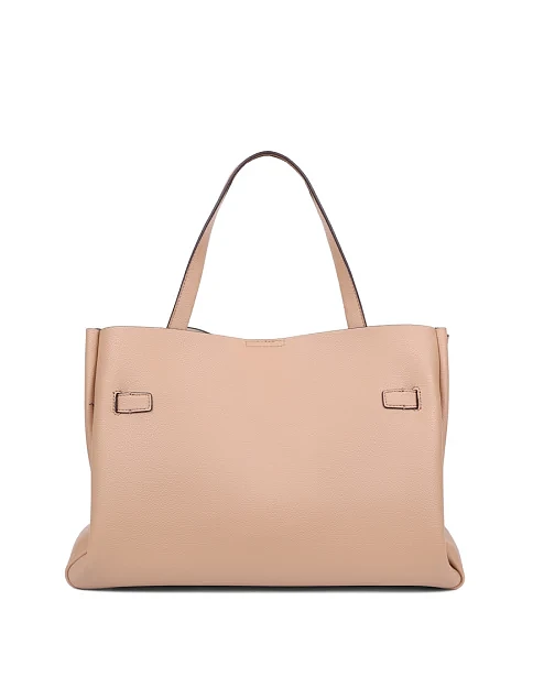 Женская сумка тоут из экокожи бежевая - фото 3 - Miraton