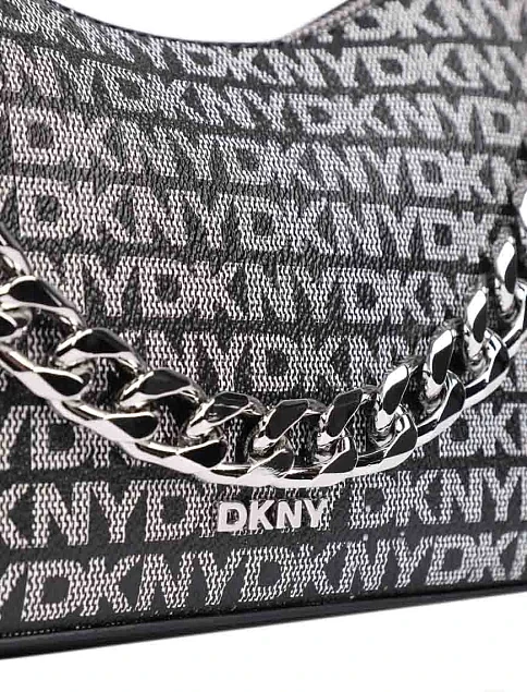 Женская сумка через плечо из экокожи черная - фото 4 - Miraton