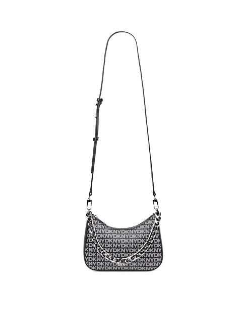 Женская сумка через плечо из экокожи черная - фото 6 - Miraton