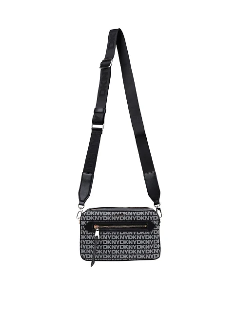 Женская сумка кросс-боди из экокожи черная - фото 6 - Miraton