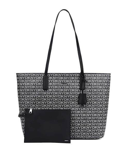 Женская сумка тоут из экокожи черная - фото 1 - Miraton