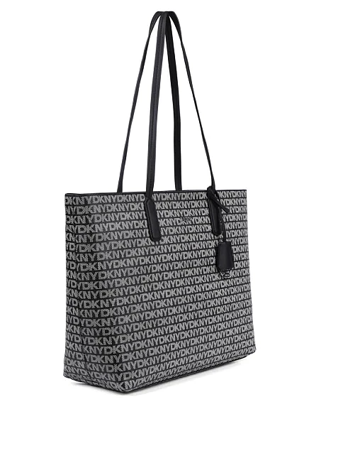 Женская сумка тоут из экокожи черная - фото 3 - Miraton