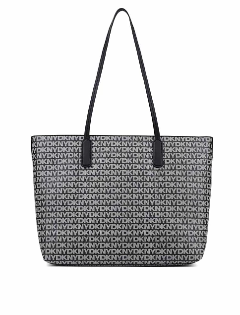 Женская сумка тоут из экокожи черная - фото 4 - Miraton