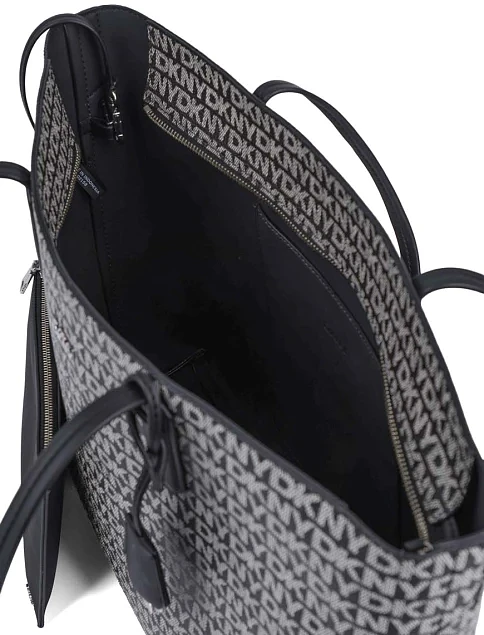 Женская сумка тоут из экокожи черная - фото 6 - Miraton