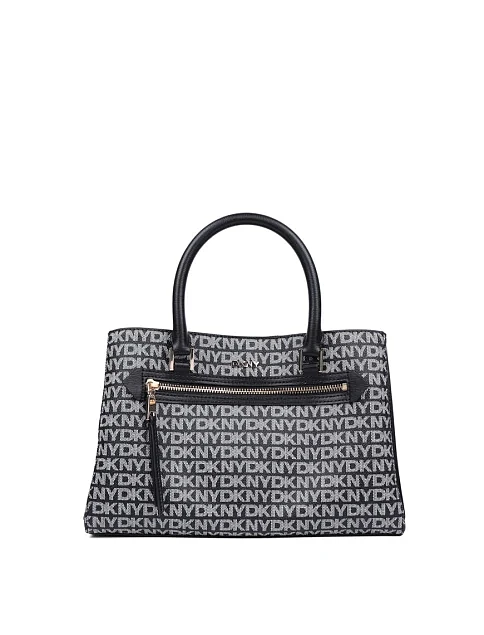 Женская сумка тоут из экокожи черная - фото 1 - Miraton