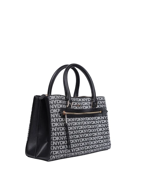 Женская сумка тоут из экокожи черная - фото 2 - Miraton