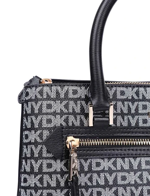 Женская сумка тоут из экокожи черная - фото 5 - Miraton