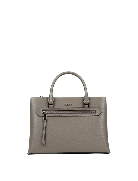 Женская сумка тоут кожаная зеленая - фото 1 - Miraton